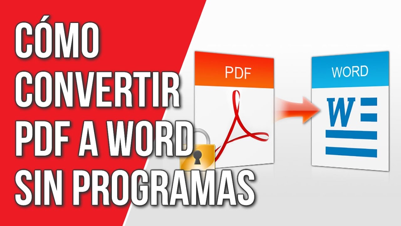 Convierte Tus Archivos PDF En Documentos De Word. - DESPACHO RYMAC